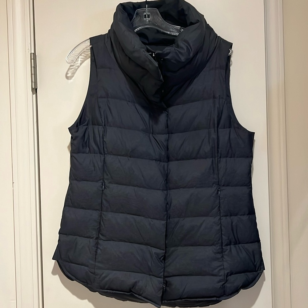 Eileen Fisher Puffer Gray Vest S/P